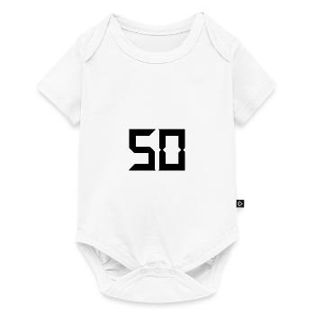 50 ANS. 50e ANNIVERSAIRE. ANNIVERSAIRE 50 ANS. 50 - Body à manches courtes Premium Bébé - blanc - Devant