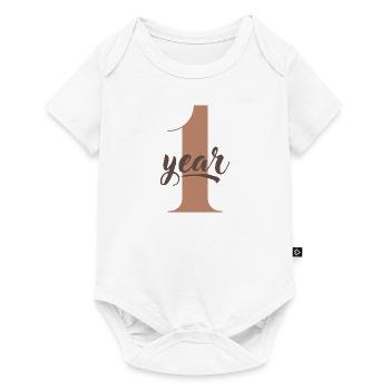 Baby's first year / 1 year old - Baby Premium short-sleeve bodysuit - white - Front