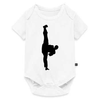 taekwondo sport2 - Body à manches courtes Premium Bébé - blanc - Devant