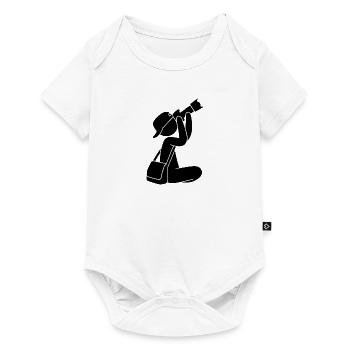 Photographer with camera - Baby Premium short-sleeve bodysuit - white - Front