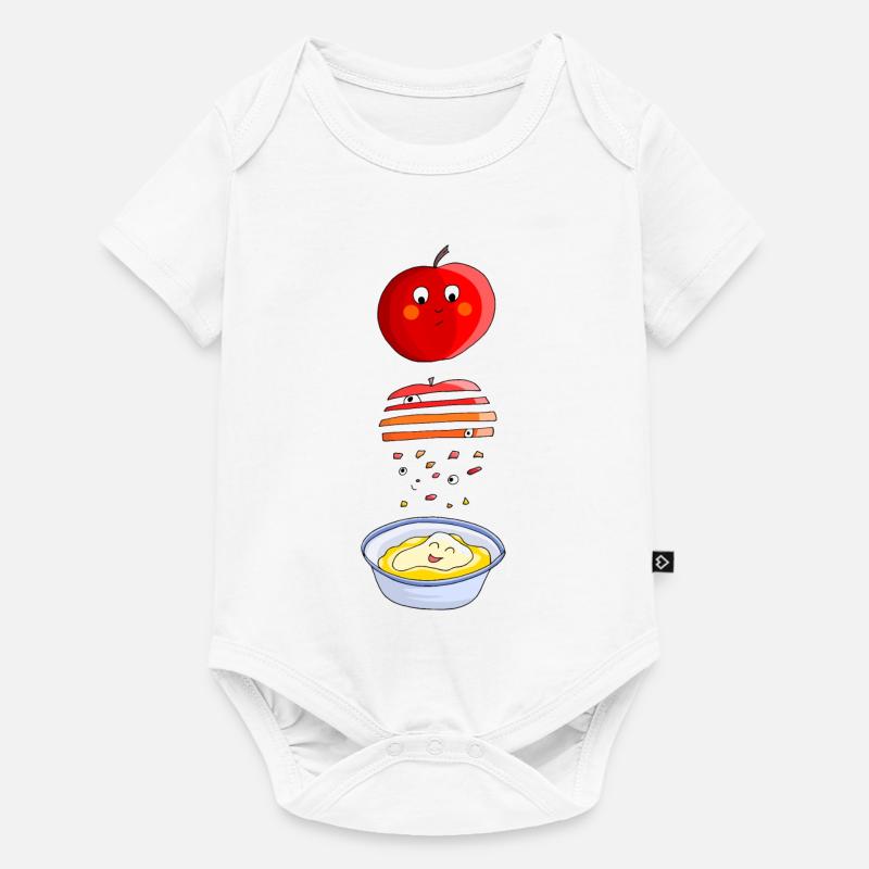 Pomme à compote de pommes - Body à manches courtes Premium Bébé - blanc