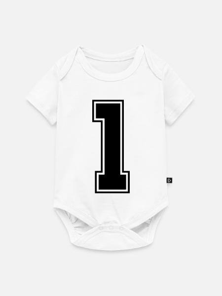 1 - Baby Premium Kurzarmbody - Weiß