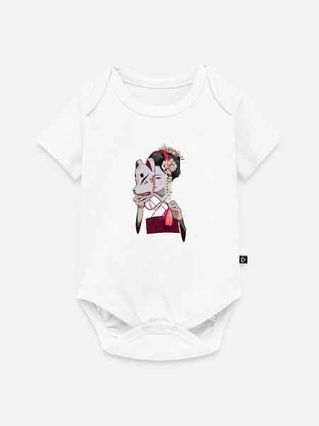 Geisha - Baby Premium Kurzarmbody - Weiß