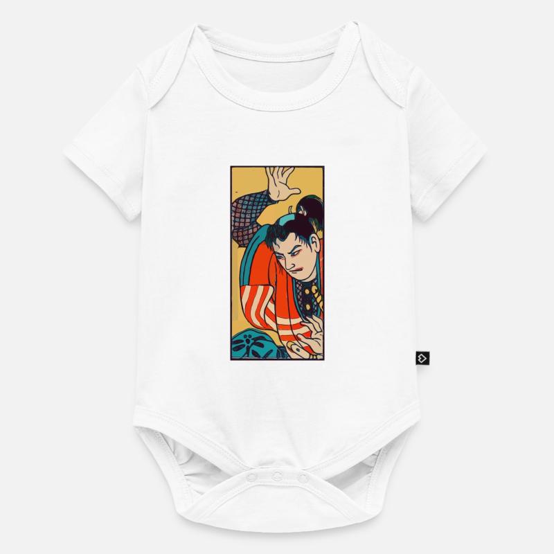 Samurai - Baby Premium Kurzarmbody - Weiß
