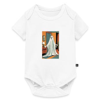 Fantôme | L’Halloween | Effrayant | Horreur - Body à manches courtes Premium Bébé - blanc - Devant