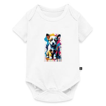 Dog Puppies | Dogs | Puppies | Dog fan - Baby Premium short-sleeve bodysuit - white - Front