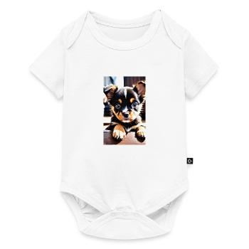 Dog Puppies | Dogs | Puppies | Dog fan - Baby Premium short-sleeve bodysuit - white - Front