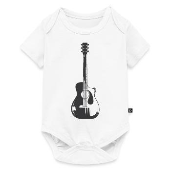 Western guitar icon icon guitarist music - Baby Premium short-sleeve bodysuit - white - Front