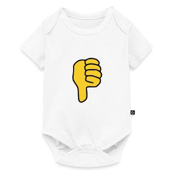 Emoji Thumbs Down Sketch Color - Baby Premium short-sleeve bodysuit - white - Front