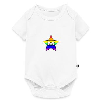 Star Rainbow - Baby Premium short-sleeve bodysuit - white - Front