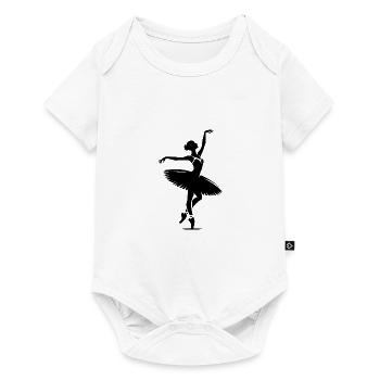 Ausdruck und Harmonie im klassischen Ballett Tanz - Baby Premium Kurzarmbody - Weiß - Vorne