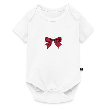 Schleife - Baby Premium Kurzarmbody - Weiß - Vorne
