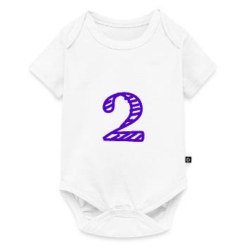 2 YEARS. 2ND ANNIVERSARY. BIRTHDAY 2 YEARS. 2 - Baby Premium short-sleeve bodysuit - white - Front