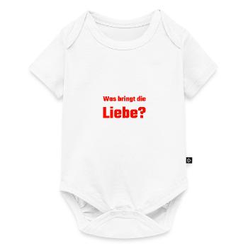 Single Liebe Love - Baby Premium Kurzarmbody - Weiß - Vorne