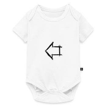 Arrow, right left, symbol / icon hand drawn - Baby Premium short-sleeve bodysuit - white - Front