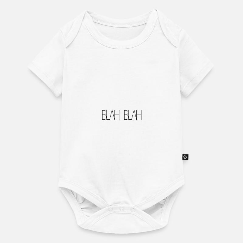 Blah Blah - Body à manches courtes Premium Bébé - blanc