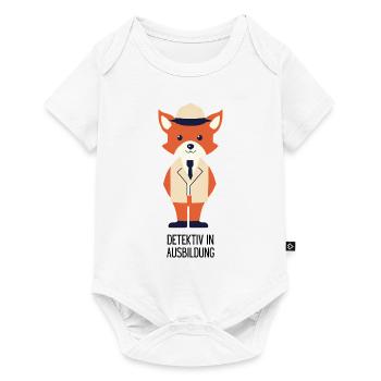 Fuchs - Detektiv - Baby Premium Kurzarmbody - Weiß - Vorne