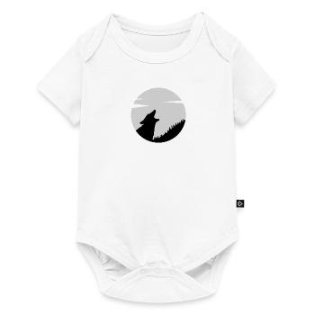 Das Wolfsrudel felsgrau - Baby Premium Kurzarmbody - Weiß - Vorne