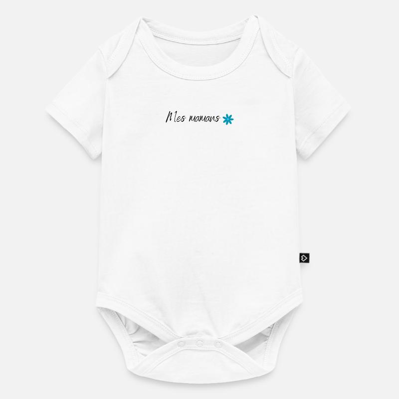 Mes mamans - Fleur - Body à manches courtes Premium Bébé - blanc
