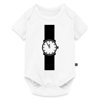 wristwatch - Baby Premium short-sleeve bodysuit - white - Front