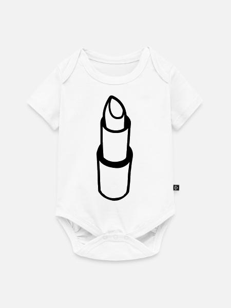 lipstick design - Baby Premium Kurzarmbody - Weiß