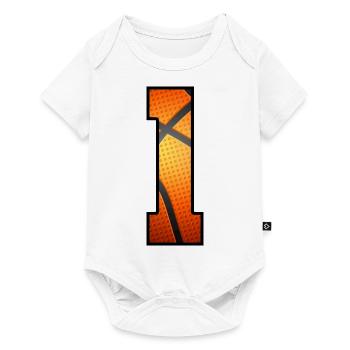 Kids 1st Birthday Basketball Player 1 Year Old - Baby Premium short-sleeve bodysuit - white - Front