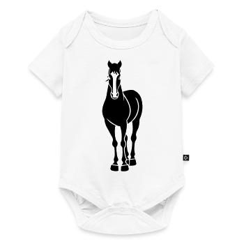 Horse - Baby Premium short-sleeve bodysuit - white - Front