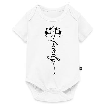 Family Family Word Flower - Baby Premium short-sleeve bodysuit - white - Front