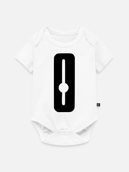 Schieberegler Mischen - Baby Premium Kurzarmbody - Weiß
