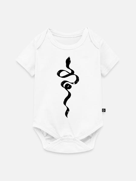Die Schlange - Baby Premium Kurzarmbody - Weiß