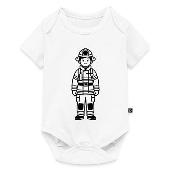 fire brigade - Baby Premium short-sleeve bodysuit - white - Front