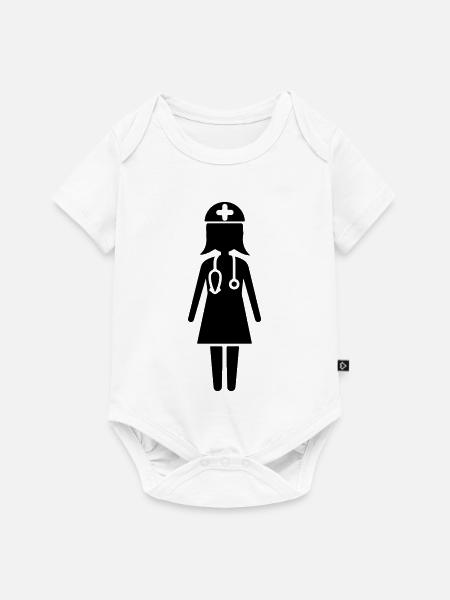 Krankenschwester Doktor - Baby Premium Kurzarmbody - Weiß