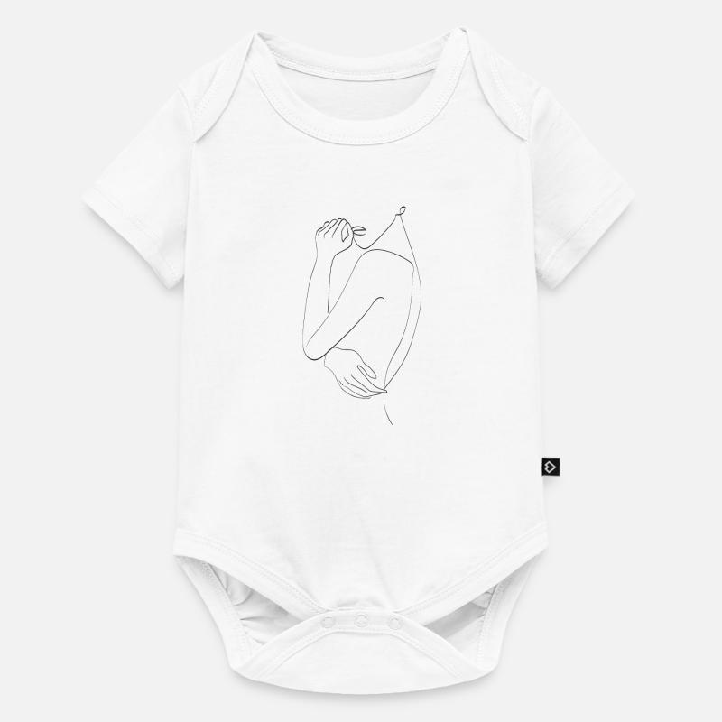femme - Body à manches courtes Premium Bébé - blanc