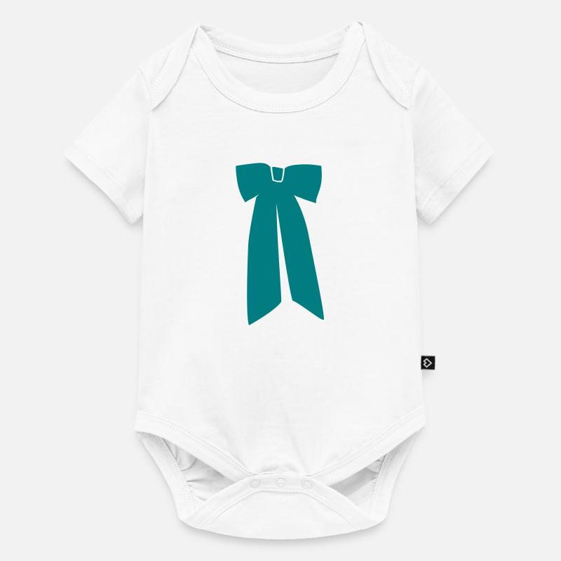 Fliege Mädchen corbata Krawatte Krawatte - Baby Premium Kurzarmbody - Weiß