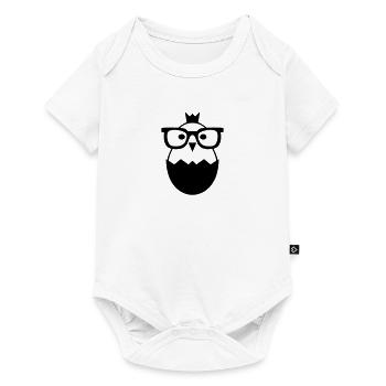 Chick Glasses Chicken Nerd Egg Gift - Baby Premium short-sleeve bodysuit - white - Front