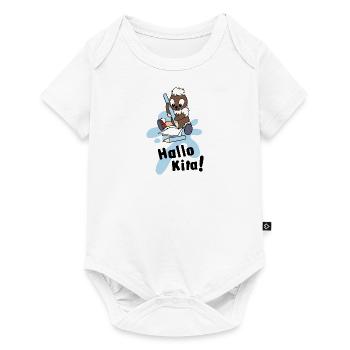 Pittiplatsch Hallo Kita! - Baby Premium Kurzarmbody - Weiß - Vorne