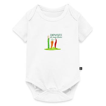 Junges Gemüse zum dippen. - Baby Premium Kurzarmbody - Weiß - Vorne
