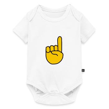Emoji Index Fingers Show Sketch Color - Baby Premium short-sleeve bodysuit - white - Front