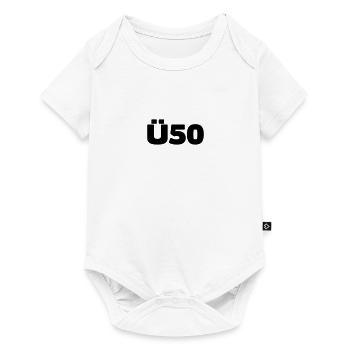 On the 50th Birthday a Ü50 Shirt - Baby Premium short-sleeve bodysuit - white - Front