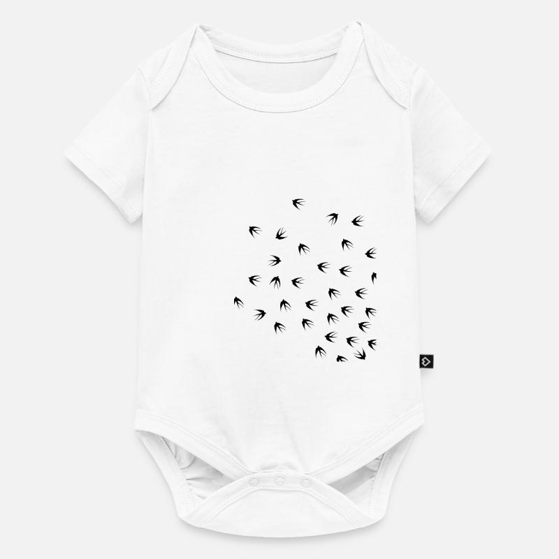 Schwalben Frühlingsgefühle - Baby Premium Kurzarmbody - Weiß