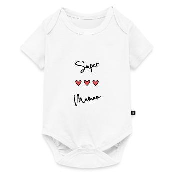 BONNE FÊTE MAMAN. MAMAN. FÊTE DES MÈRES. FÊTE - Body à manches courtes Premium Bébé - blanc - Devant