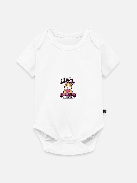 Meerschweinchen - Baby Premium Kurzarmbody - Weiß