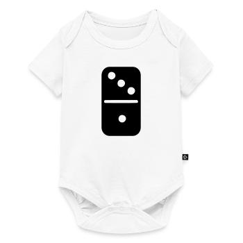 domino - Baby Premium short-sleeve bodysuit - white - Front