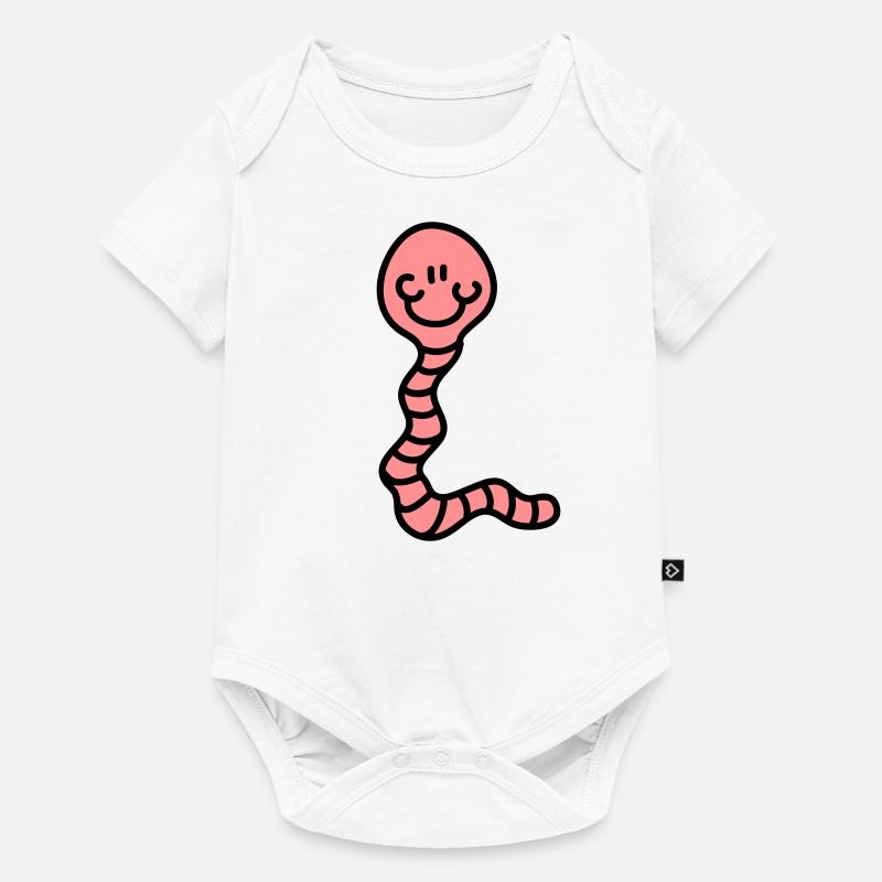 Worm - Body à manches courtes Premium Bébé - blanc