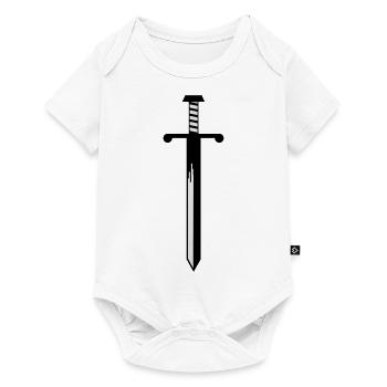 Schwert - Baby Premium Kurzarmbody - Weiß - Vorne