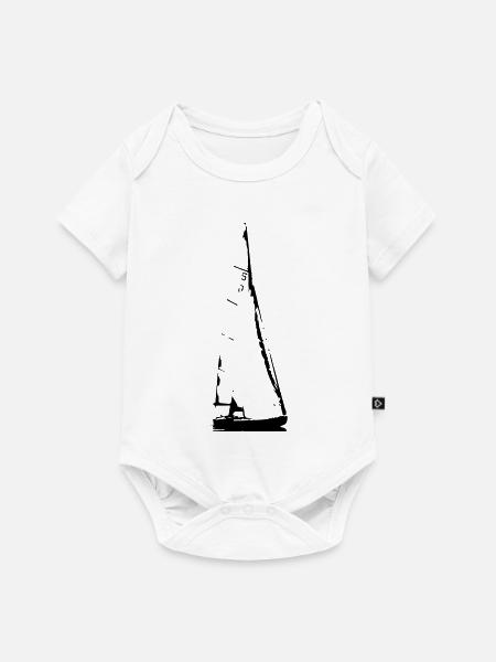 Sailing Boat - Baby Premium Kurzarmbody - Weiß