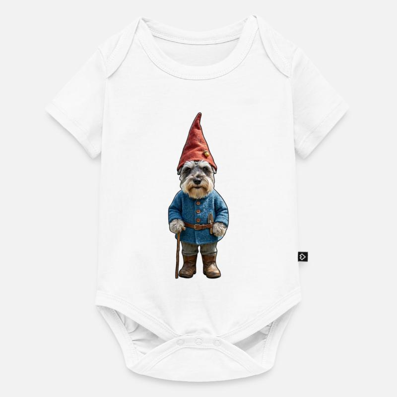 Garden Gnome Schnauzer Magic - Baby Premium short-sleeve bodysuit - white