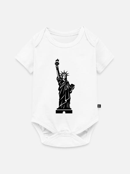 Freiheitsstatue Statue of Liberty - Baby Premium Kurzarmbody - Weiß