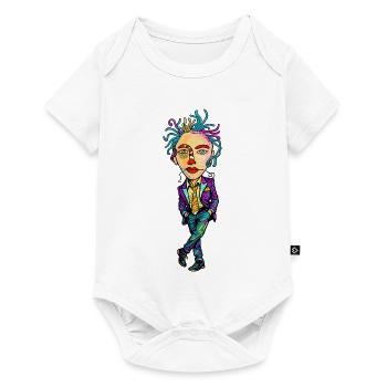 Colorful Expressionist Portrait - Baby Premium short-sleeve bodysuit - white - Front