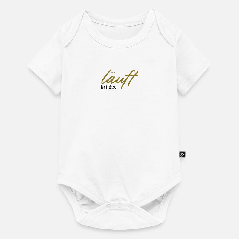 läuft bei dir. – 2 Farben - Baby Premium Kurzarmbody - Weiß